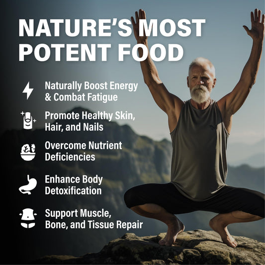 Wild Foods Beef Liver Capsules pouring scene suggests easy daily dosage routine.