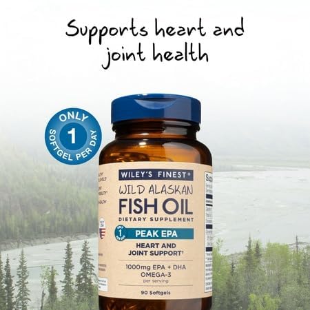 Wiley's Finest wild Alaska Pollock oil packshot emphasizing sustainable sourcing.
