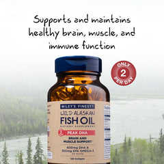 Wiley's Finest wild Alaskan Pollock oil label emphasizes MSC-certified sustainability