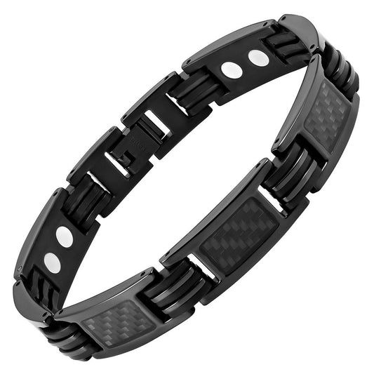 Willis Judd titanium bracelet close-up showing titanium finish and hypoallergenic comfort