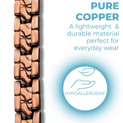 Willis Judd women's copper magnetic bracelet packaged as a gift-ready piece.