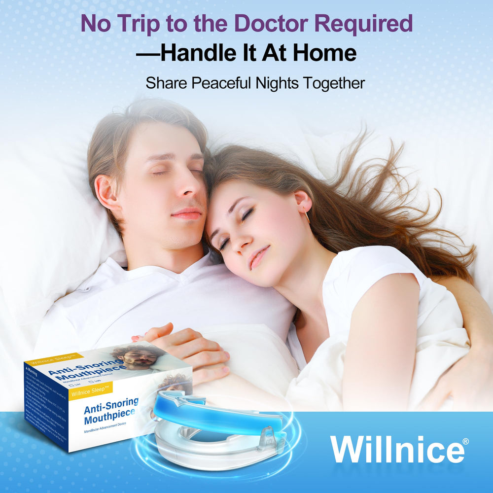 Willnice secure-bite design prevents slipping during sleep.