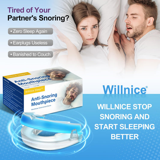 Willnice mouth guard side view showing compact design for travel use.