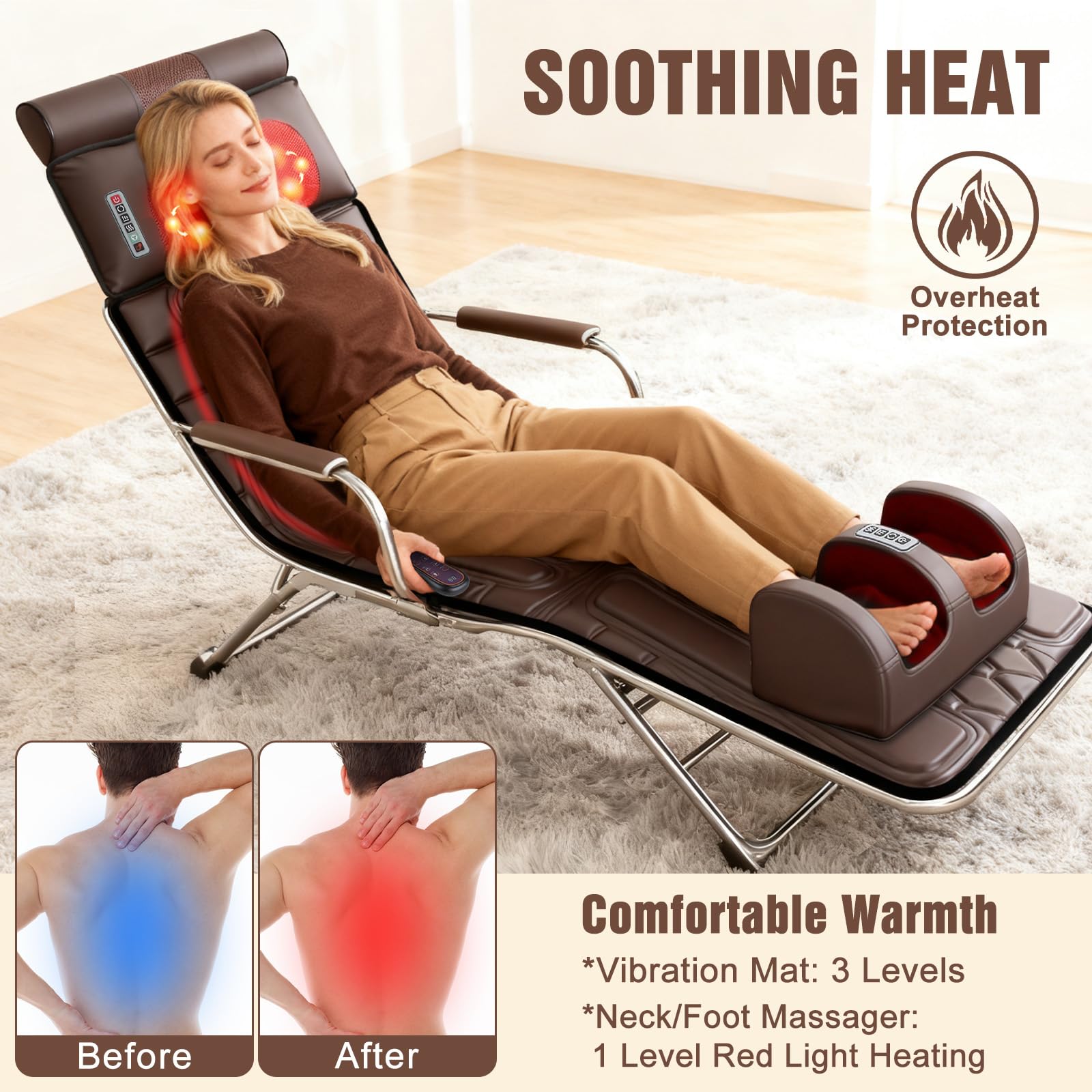 Wilytyres detachable neck massager with Shiatsu heads providing targeted relief