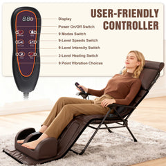 Wilytyres massage mat offers 9 vibration modes and 9 intensity levels