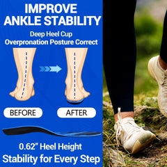 WIMSSERT insoles built with durable EVA and a rigid shell for long-lasting support