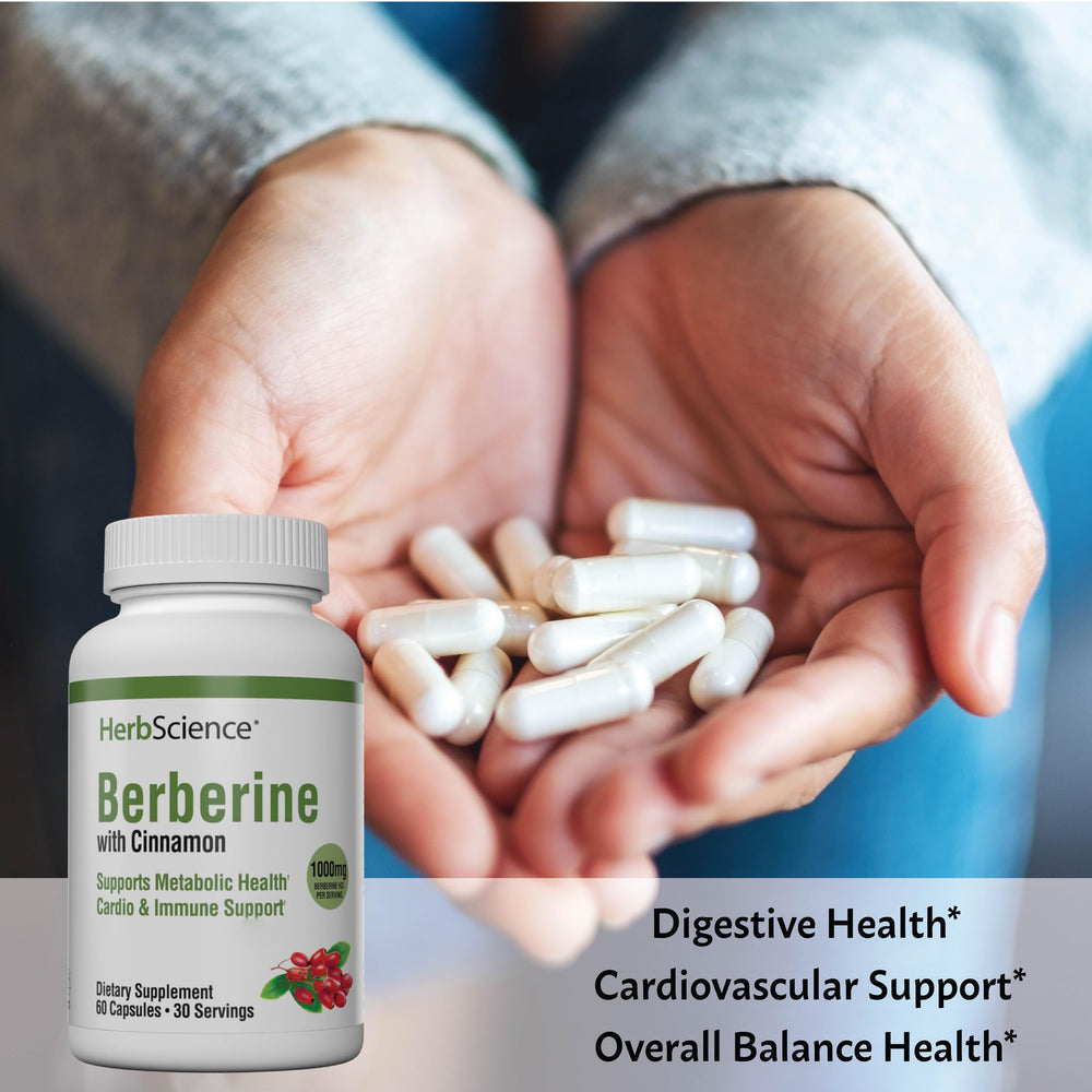 Windmill Berberine with cinnamon highlights antioxidant benefits for digestion