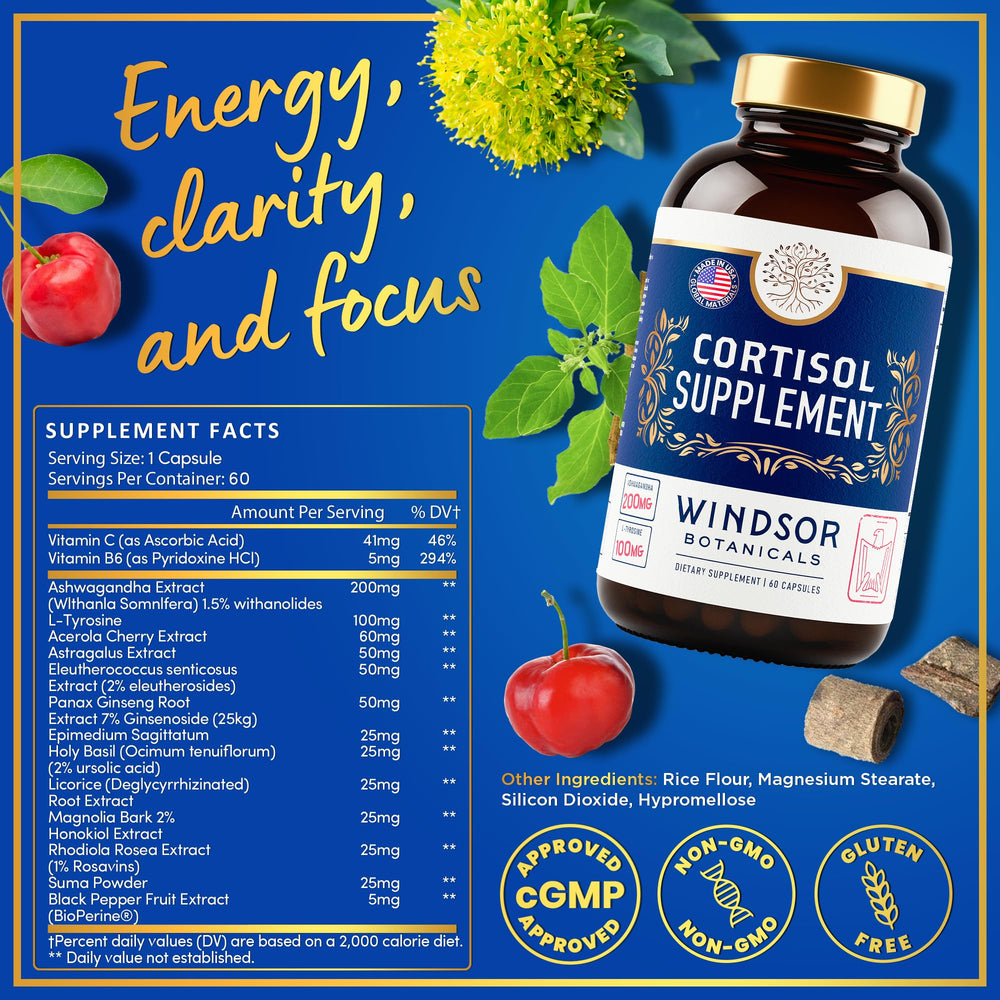 WINDSOR BOTANICALS acerola vitamin C blend for natural immune support