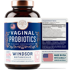 WINDSOR BOTANICALS daily-use scene suggests a simple wellness routine.