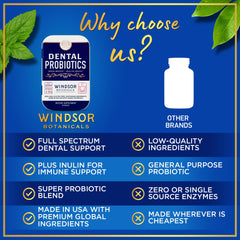 Windsor Botanicals travel tin with capsules for gum health during trips