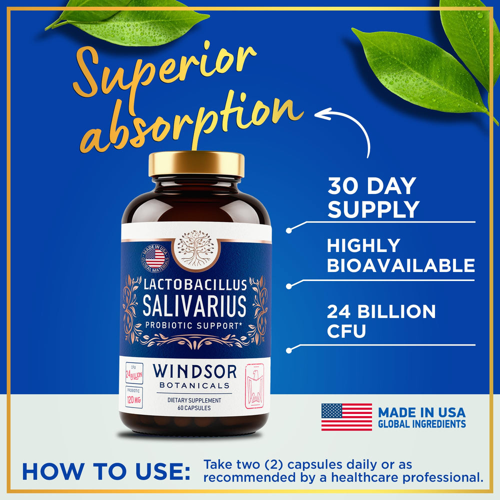 Windsor Botanicals capsules support gut health and daily digestion.