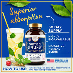 WINDSOR BOTANICALS L-Tyrosine promotes mental clarity during demanding tasks