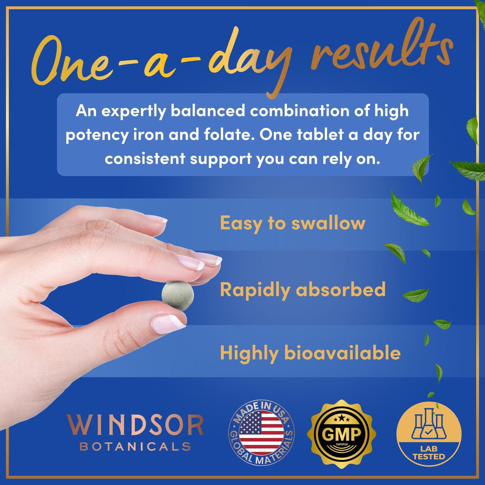 WINDSOR BOTANICALS label detail emphasizing purity and ingredients