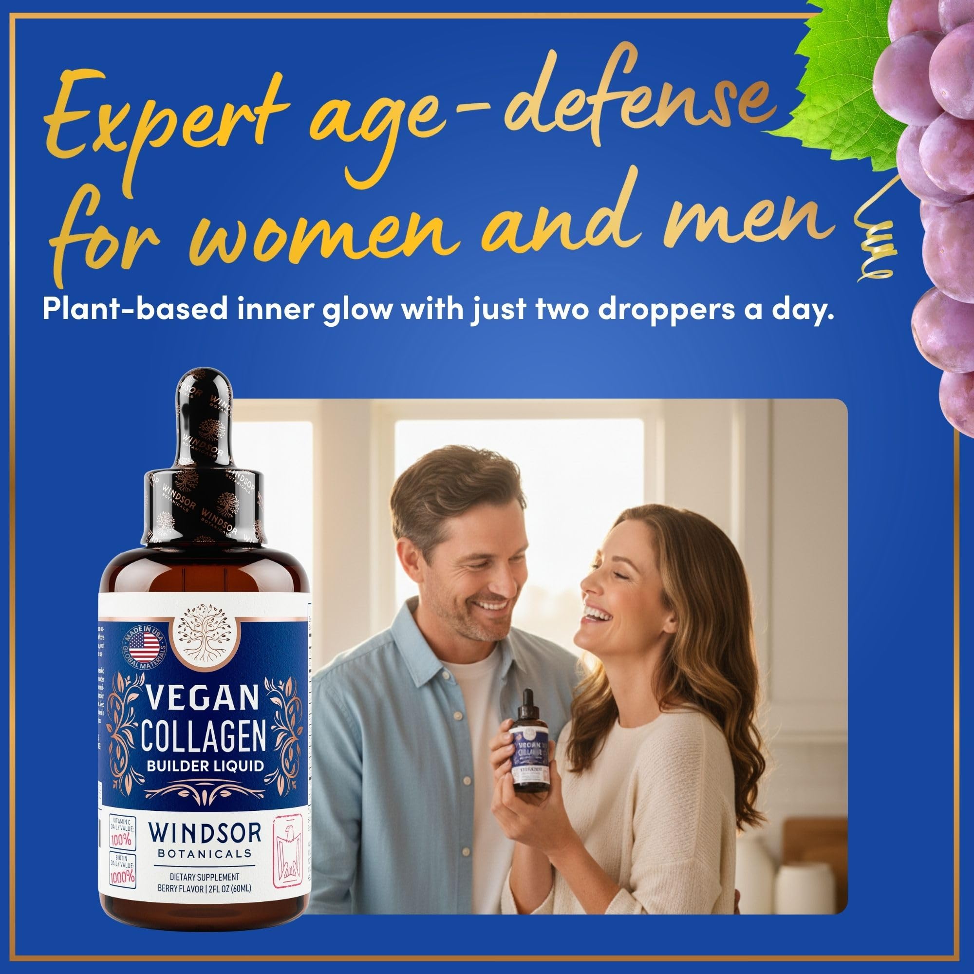 WINDSOR BOTANICALS product supports healthy hair, skin, and nails