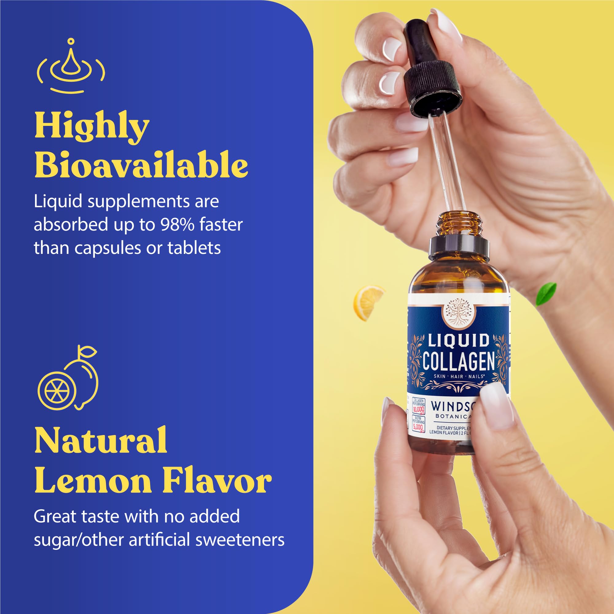 Sublingual drops ready for daily routine with Windsor Botanicals