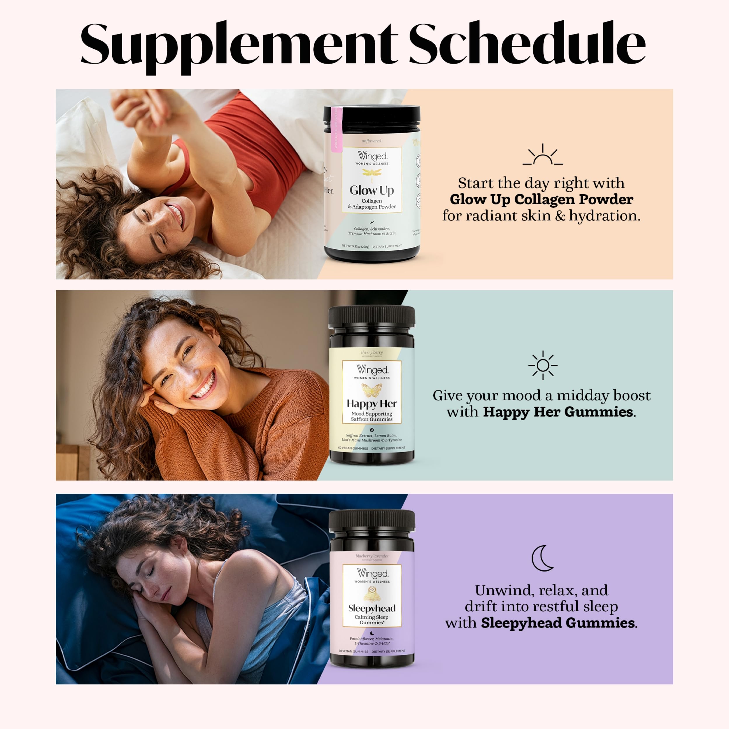 Winged Wellness Happy Her third-party testing seal for quality