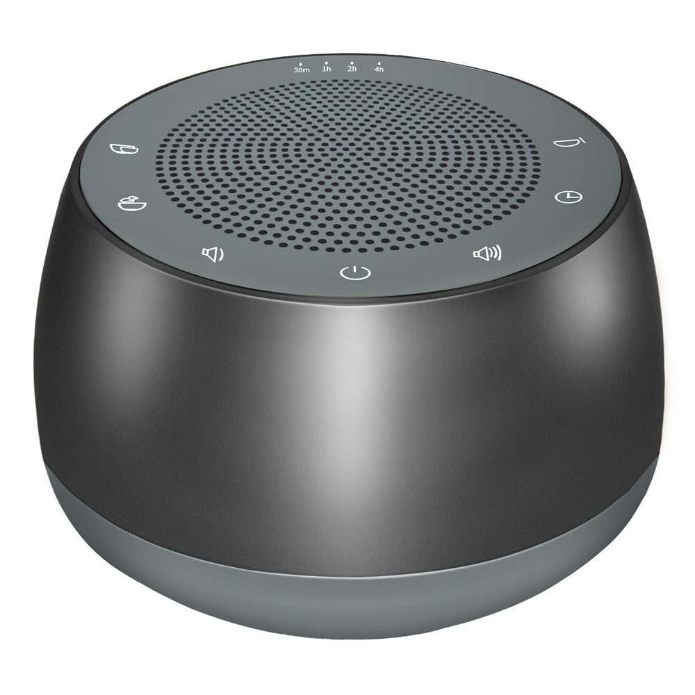 WINISH Meditation Sound Machine front view shows a sleek zinc alloy design for mindful sessions.
