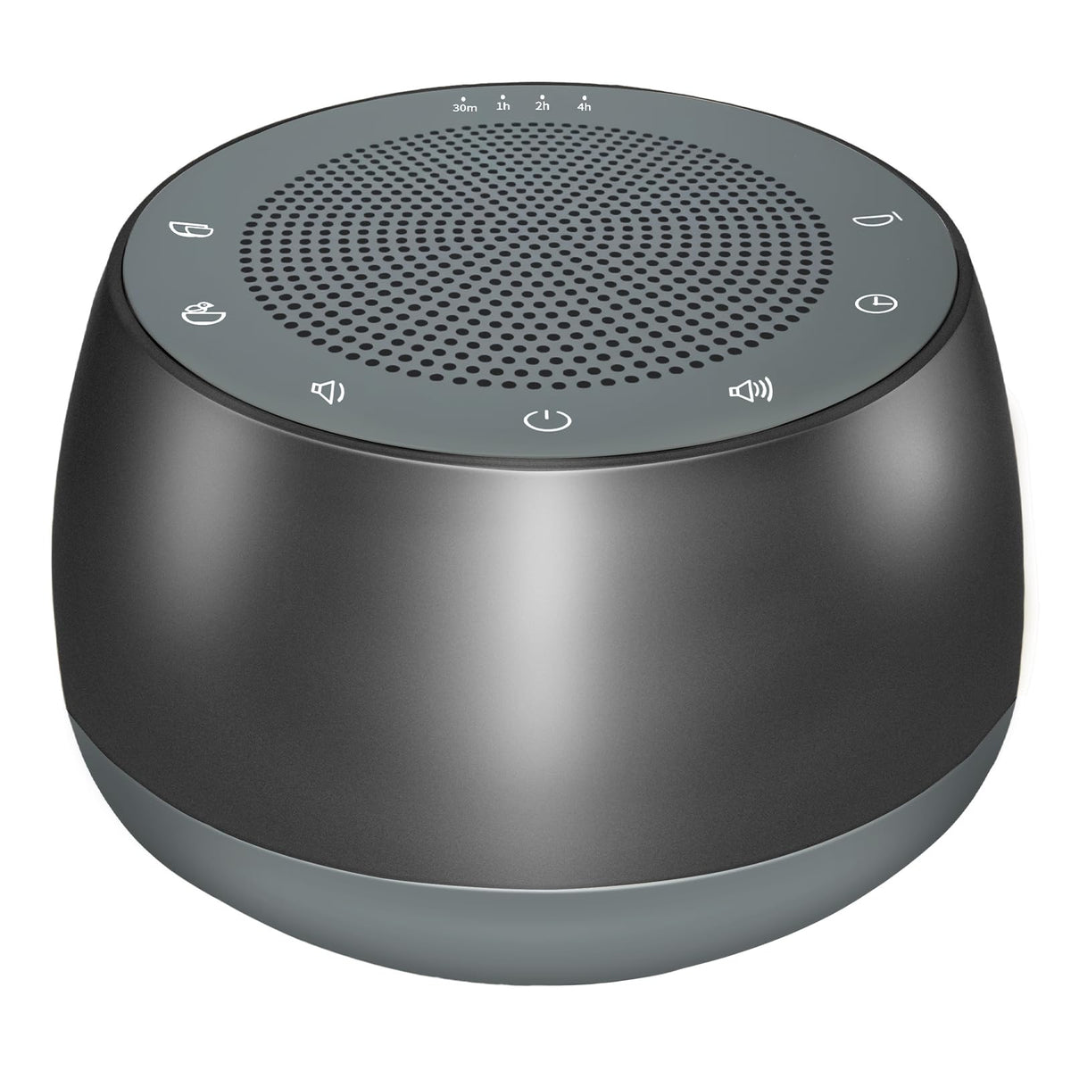 WINISH Meditation Sound Machine front view shows a sleek zinc alloy design for mindful sessions.