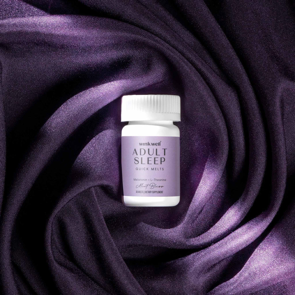 Wink Naturals Wink Well melt dissolving on tongue close-up