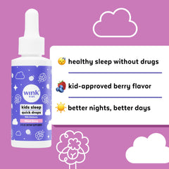 Wink Naturals WinkWell Kids Melatonin dose measurement with the dropper