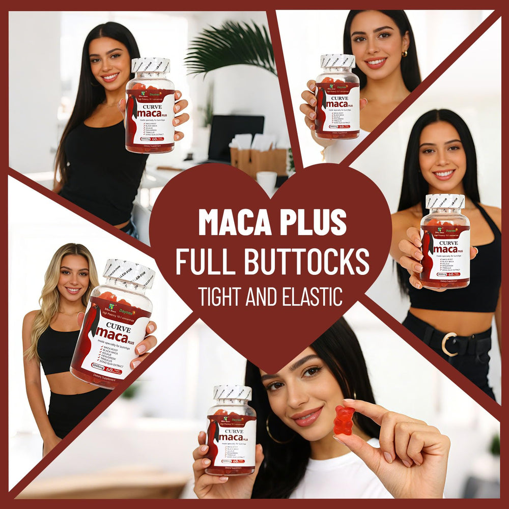 Wins Town Maca Plus Gummies sleek packaging design for gift-ready display.