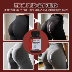 Wins Town Maca Plus capsules closeup ready to take for daily wellness.