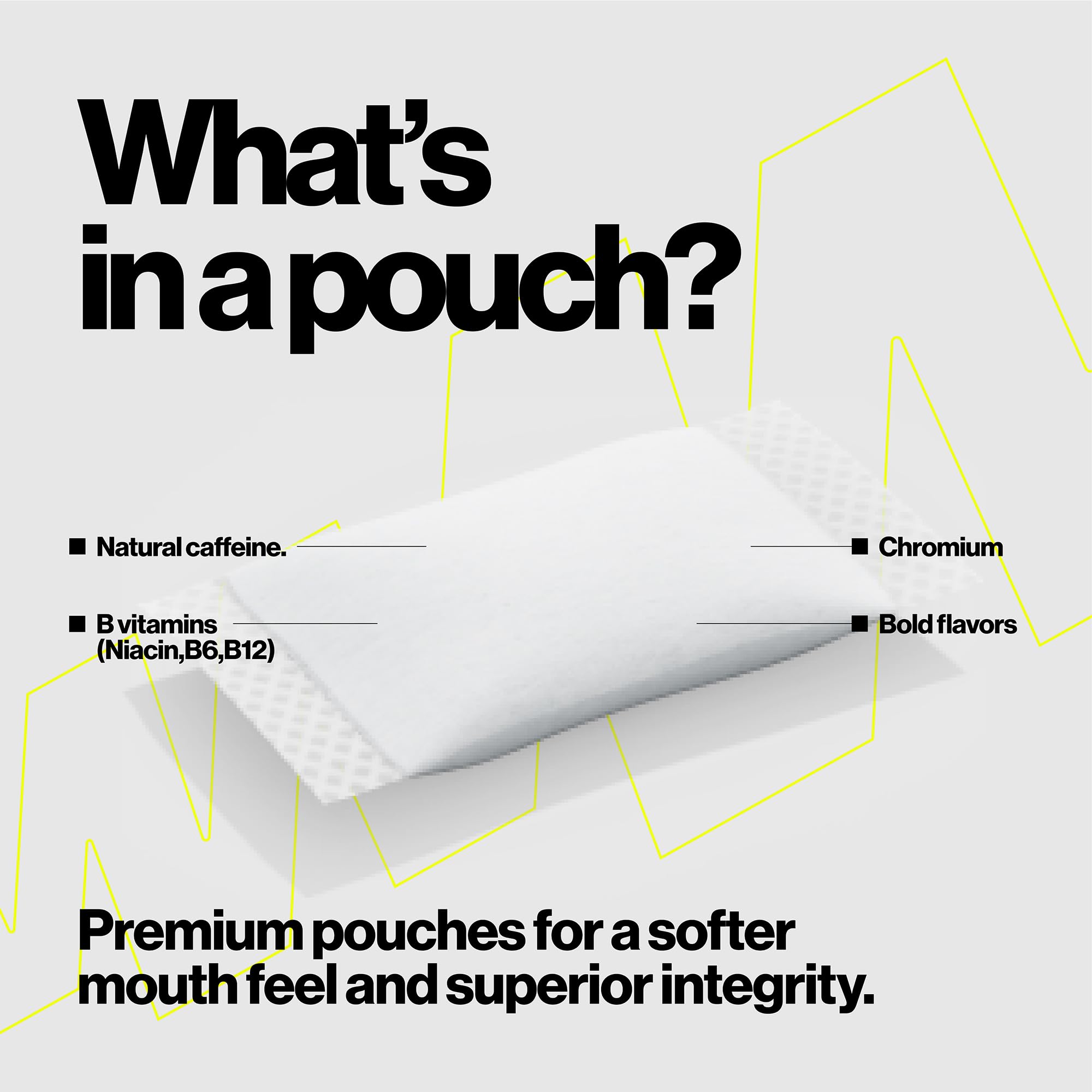 Wip Energy Pouches Mint packaging emphasizes refreshing energy