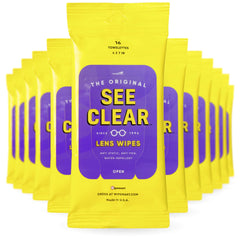 Wipemart See Clear wipes front view pack for quick screen cleaning on the go.