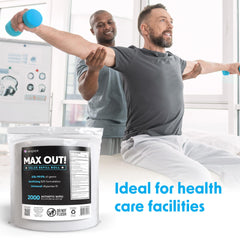 Wipex Max Out wipes in hand for quick surface cleaning.