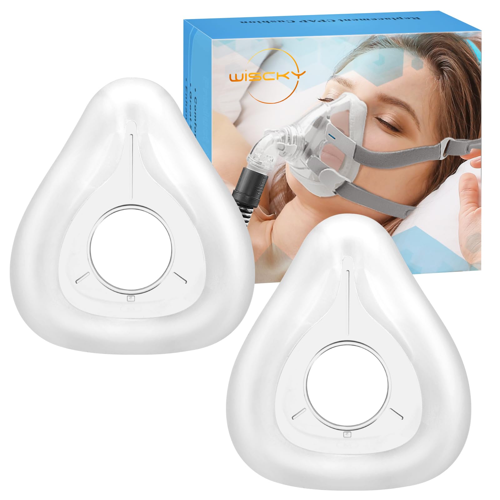 Wiscky AirFit F20 cushion small front view for a comfortable, secure seal during sleep.