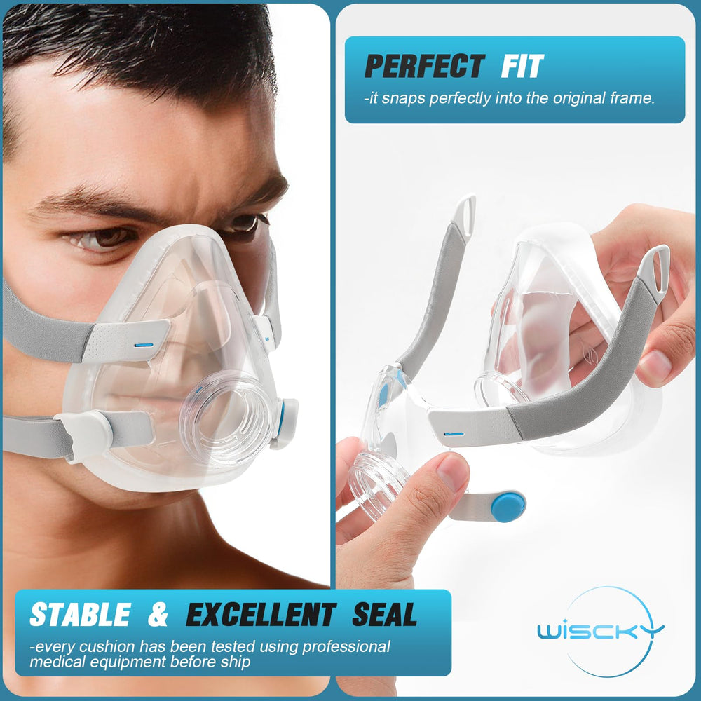 Wiscky AirFit F20 set pack-shot shows complete replacement kit for full face masks.