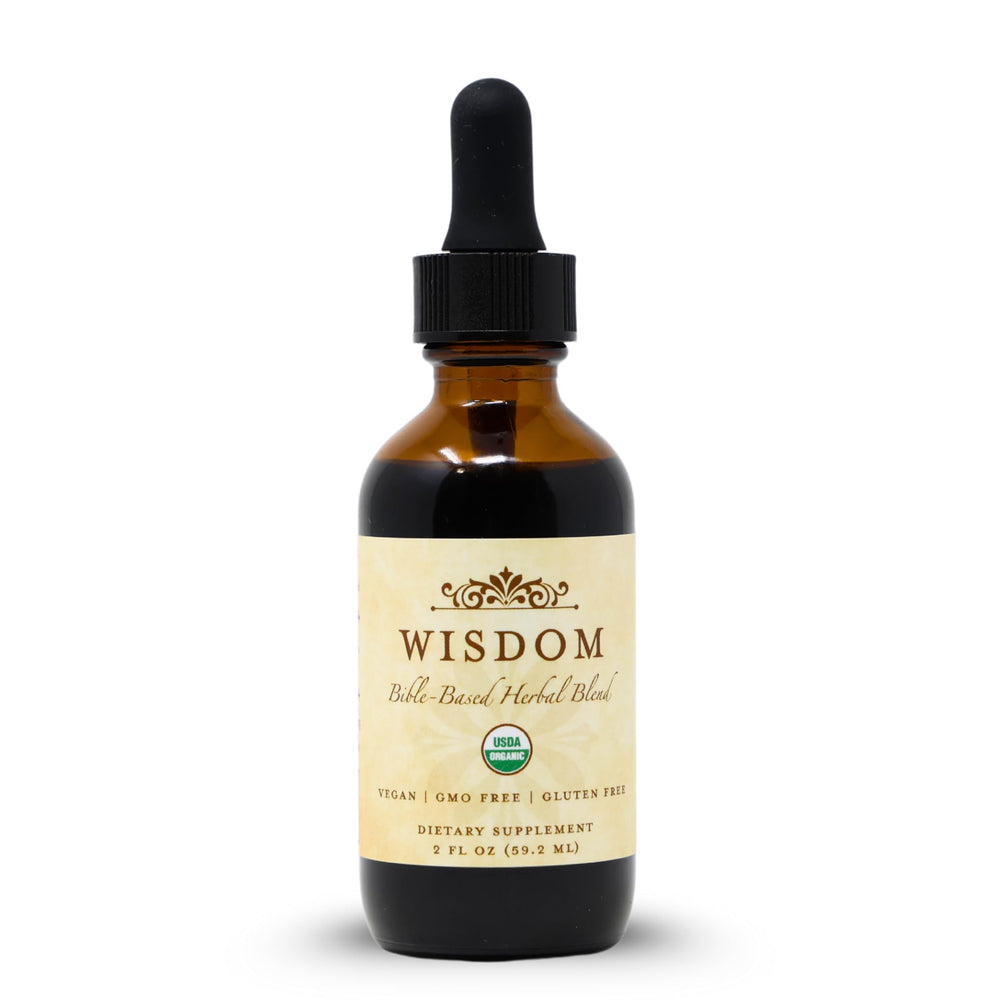 Wisdom Nutrition organic turmeric frankincense myrrh bottle shows a potent blend for daily vitality and focus.