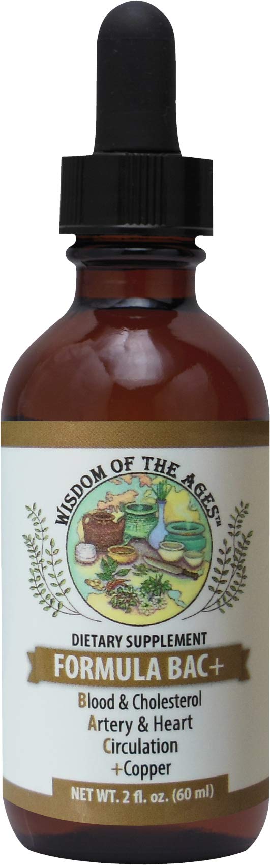 Wisdom of the Ages Formula BAC+ 2oz bottle for circulation support.