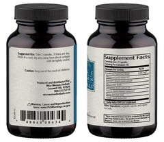 Wise Woman Herbals Bottoms Up capsules close-up highlighting vegetarian capsules for pure ingredients.