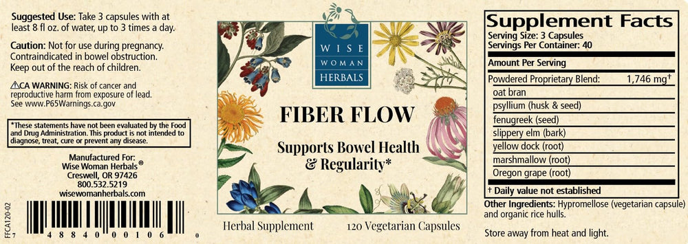 Wise Woman Herbals Fiber Flow packaging eco friendly design