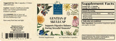 Wise Woman Herbals gentian root close-up signals traditional digestive support.