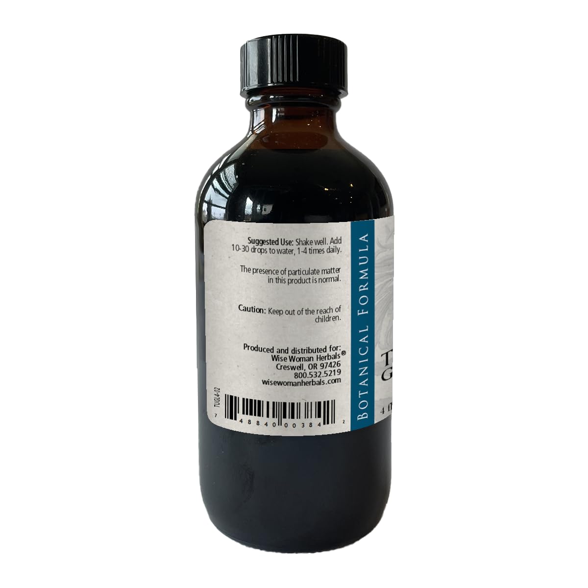 Wise Woman Herbals Tummy Glycerite drops illustration of easy dosage for gentle relief