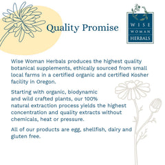 Wise Woman Herbals suggested use ⅛ teaspoon on tea for relaxation