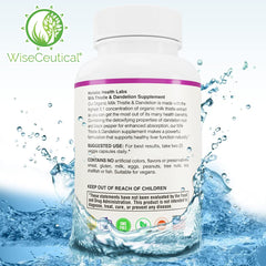 Wiseceutical USDA Organic seal highlights safety and purity.