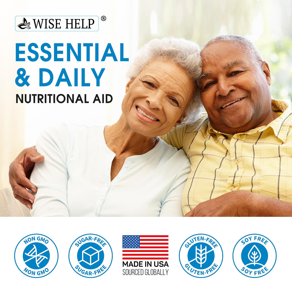 Wisehelp Neuropathy Support USA-made label reinforcing quality production.
