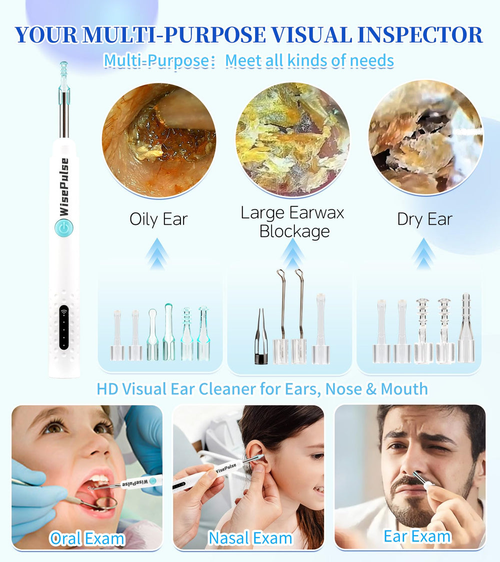 WisePulse ear-care-system-included-accessories box shows complete kit.