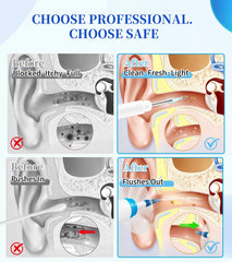WisePulse ear-cleaner-4-pressure-settings demonstrates adjustable flow control.