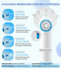 WisePulse ear-cleaner-ipx6-waterproof-shower-ready shows safe use in the shower.