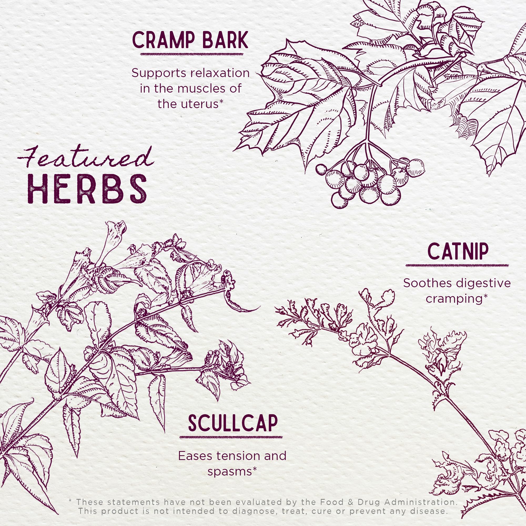 WishGarden Cramp Release Crampbark and roots offer gentle hormonal balance support