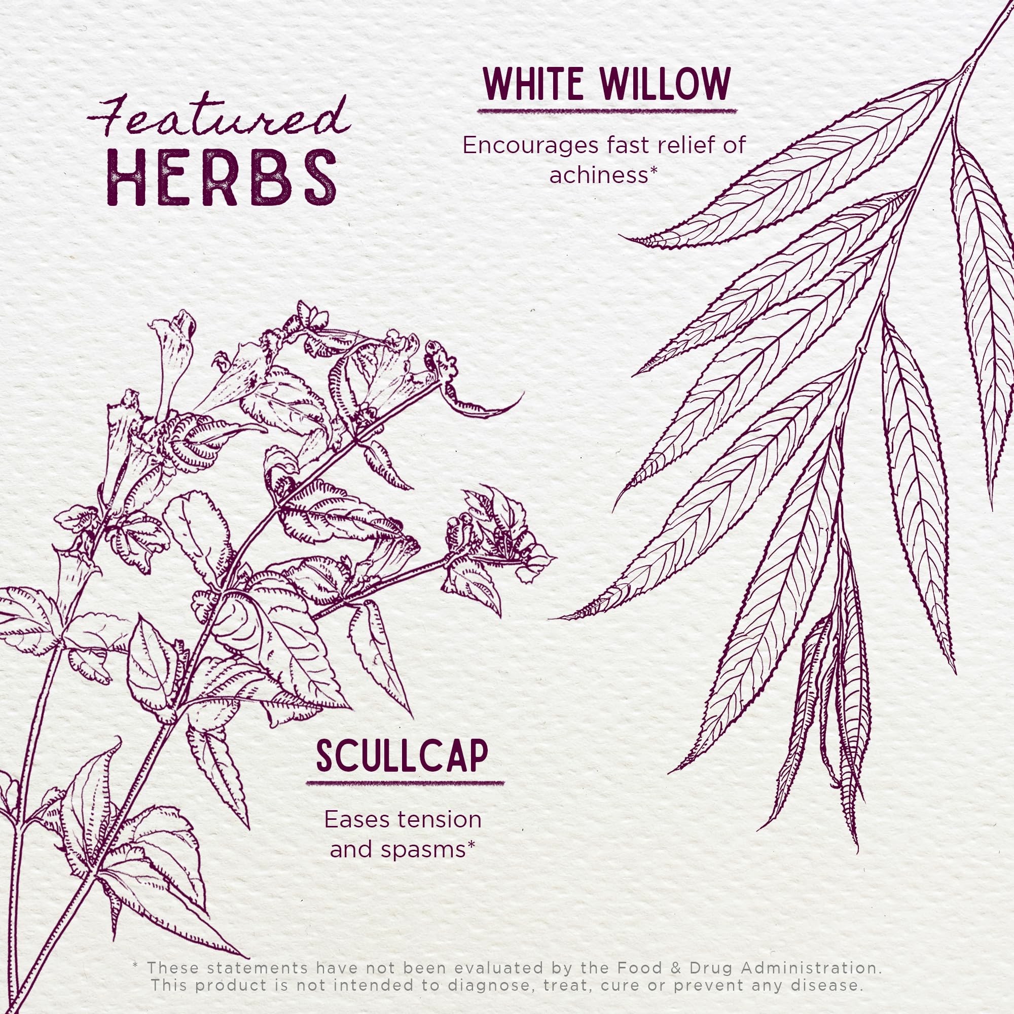 WishGarden Cranial Comfort label highlighting organic and vegan formula