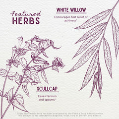 WishGarden Cranial Comfort label highlighting organic and vegan formula