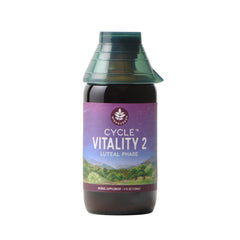 WishGarden Cycle Vitality 2 bottle showcases plant-based progesterone support for luteal phase balance.