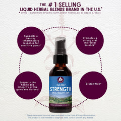 WishGarden Gum Strength mouthwash rinse offers refreshing breath and oral balance