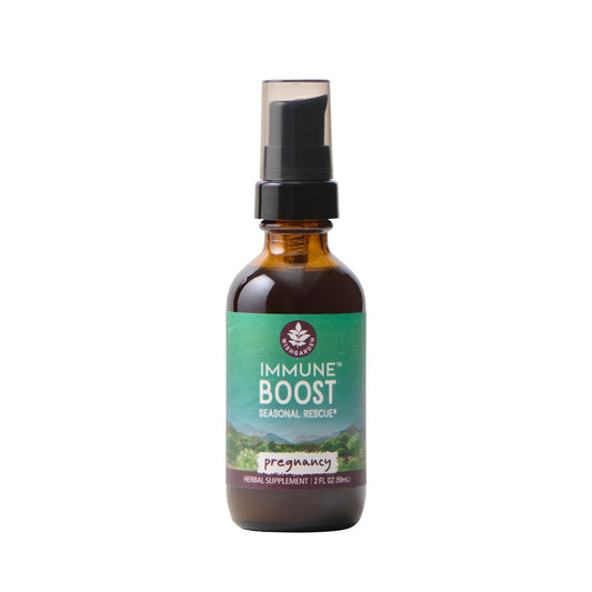 WishGarden Immune Boost for Pregnancy bottle with label and herbal support for moms-to-be.