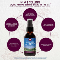 WishGarden Kick-Ass Allergy echinacea ingredient close-up highlights herbal potency.
